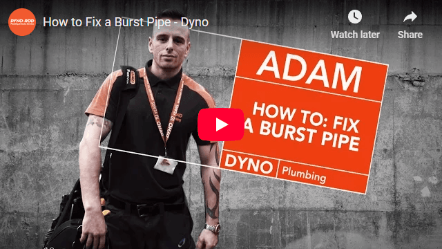How to fix a burst pipe