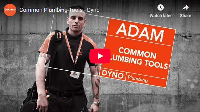 Common plumbing tools